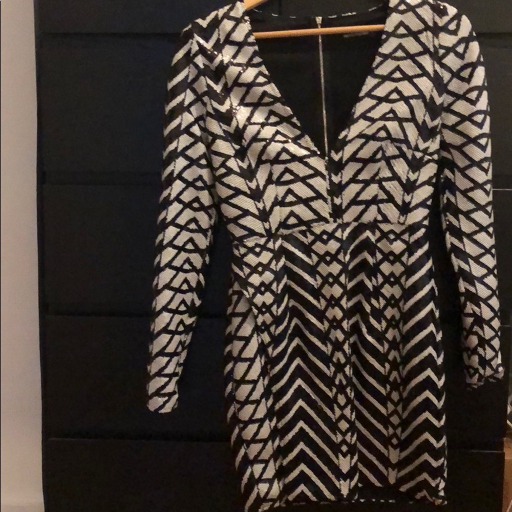 Long sleeve cocktail dress